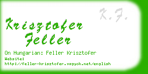 krisztofer feller business card
